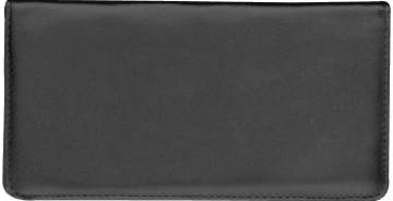Black Checkbook Cover - click to view larger image