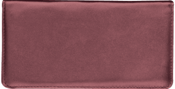 Burgundy Side Tear Checkbook Cover - click to view larger image