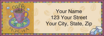 cup o' java address labels - click to preview