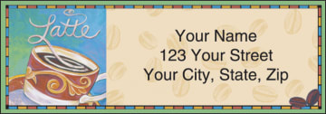 cup o' java address labels - click to preview