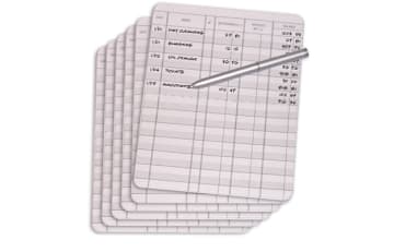 Enlarged view of debit organizer refill pack
