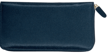 Enlarged view of elite microfiber zippered checkbook cover