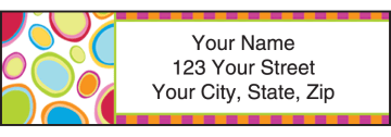 Go-Go Retro Address Labels - click to view larger image