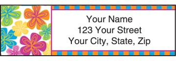 go-go retro address labels - click to preview