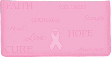 Hope for the Cure Checkbook Cover - click to view larger image