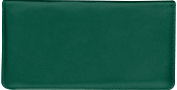 Hunter Green Checkbook Cover - click to view larger image