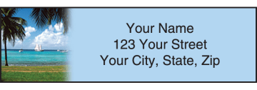 island escapes address labels - click to preview