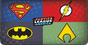 The Justice League Checkbook Cover - click to view larger image