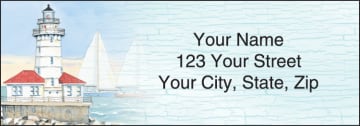 lighthouses address labels - click to preview