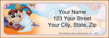 looney tunes address labels - click to preview