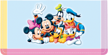 Enlarged view of mickey mouse checkbook cover