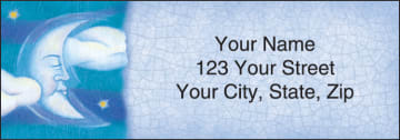 Enlarged view of night and day address labels