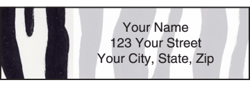 animal print address labels - click to preview