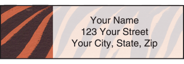 animal print address labels - click to preview