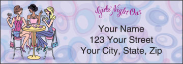 pampered girls address labels - click to preview