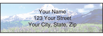 peaceful panoramas address labels - click to preview