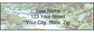 peaceful panoramas address labels - click to preview