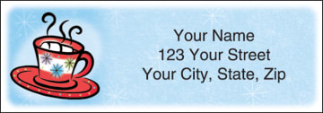 Enlarged view of snow days address labels