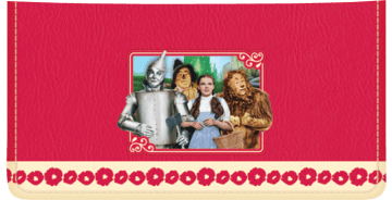 Enlarged view of the wizard of oz checkbook cover