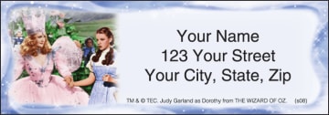 the wizard of oz address labels - click to preview