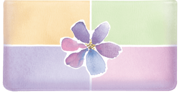 Watercolors Side Tear Checkbook Cover - click to view larger image