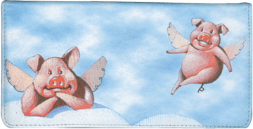 When Pigs Fly Checkbook Cover – click to view product detail page