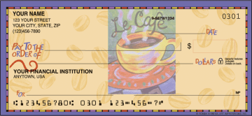 Enlarged view of cup o' java checks