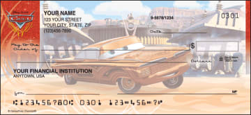 Enlarged view of disney/pixar cars checks