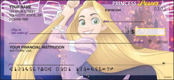 Enlarged view of disney princess checks