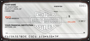 Enlarged view of harley-davidson checks