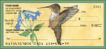 Enlarged view of hummingbirds checks