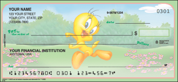 Enlarged view of looney tunes checks