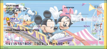 Enlarged view of mickey mouse checks
