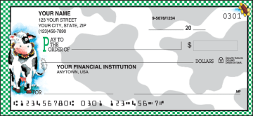 Enlarged view of moo money checks