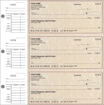 Parchment Desk Set Checks – click to view product detail page