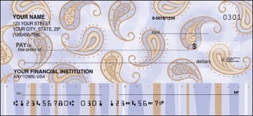 Enlarged view of swirls and twirls checks