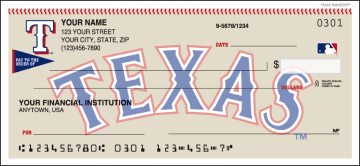 MLB - Texas Rangers Checks - click to view larger image