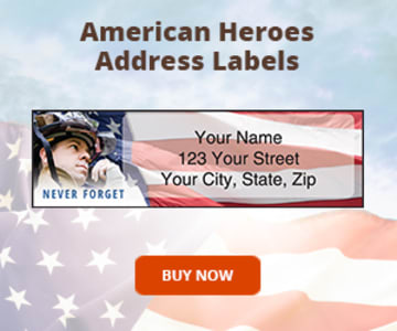 American Heroes Address Labels