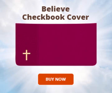 Believe Checkbook Cover