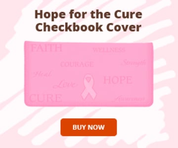 Hope for the Cure Breast Cancer Awareness Checkbook Cover