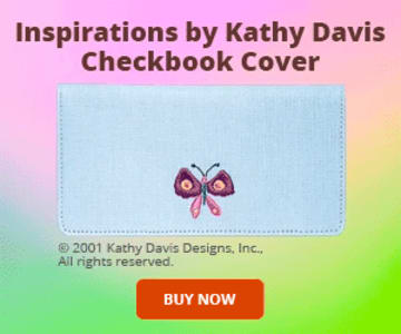 Kathy Davis Inspirations Davis Checkbook Cover