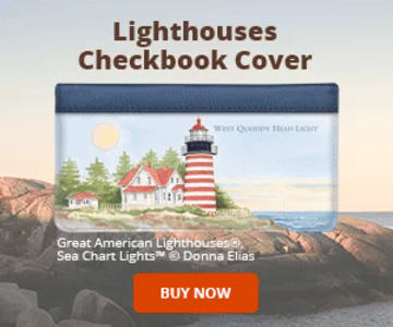 Lighthouses Checkbook Cover