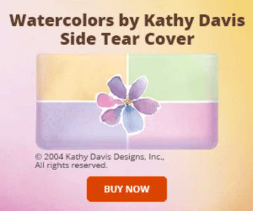 Kathy Davis Watercolors Side Tear Checkbook Cover