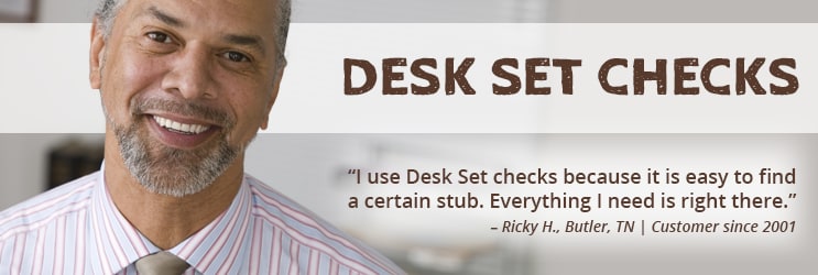 Desk Set Checks Designer Checks