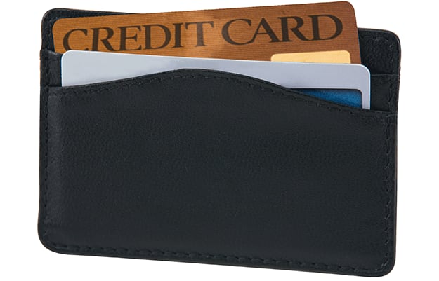 Black RFID Credit Card Sleeve
