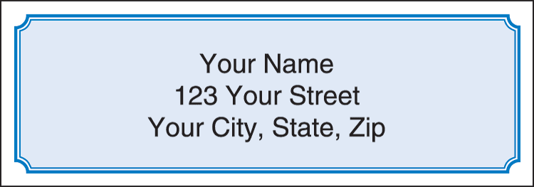 Blue Classic Address Labels