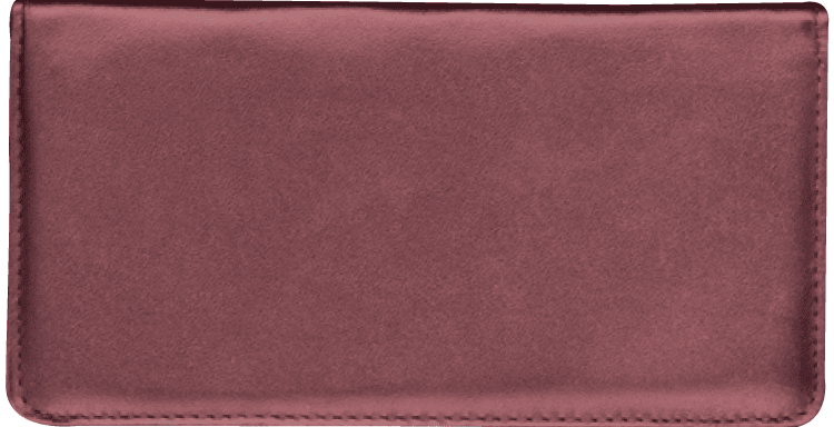 Burgundy Checkbook Cover