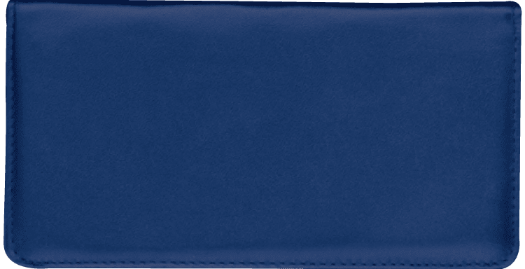 Navy Blue Checkbook Cover