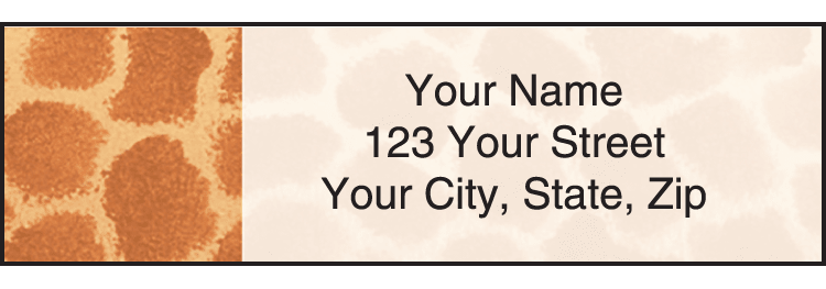 Animal Print Address Labels