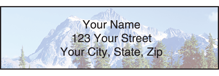 Peaceful Panoramas Address Labels